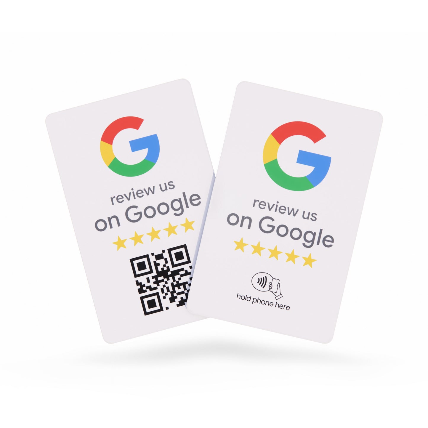 Google Review Tap Card - NFC and QR Code Card for Small Business, Get More Customer Reviews, Must Have for Office, Trade Shows & Vendor Booths