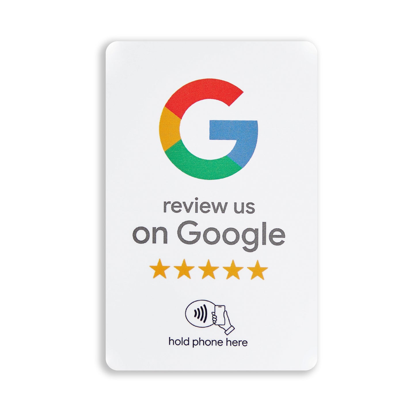 Google Review Tap Card - NFC and QR Code Card for Small Business, Get More Customer Reviews, Must Have for Office, Trade Shows & Vendor Booths
