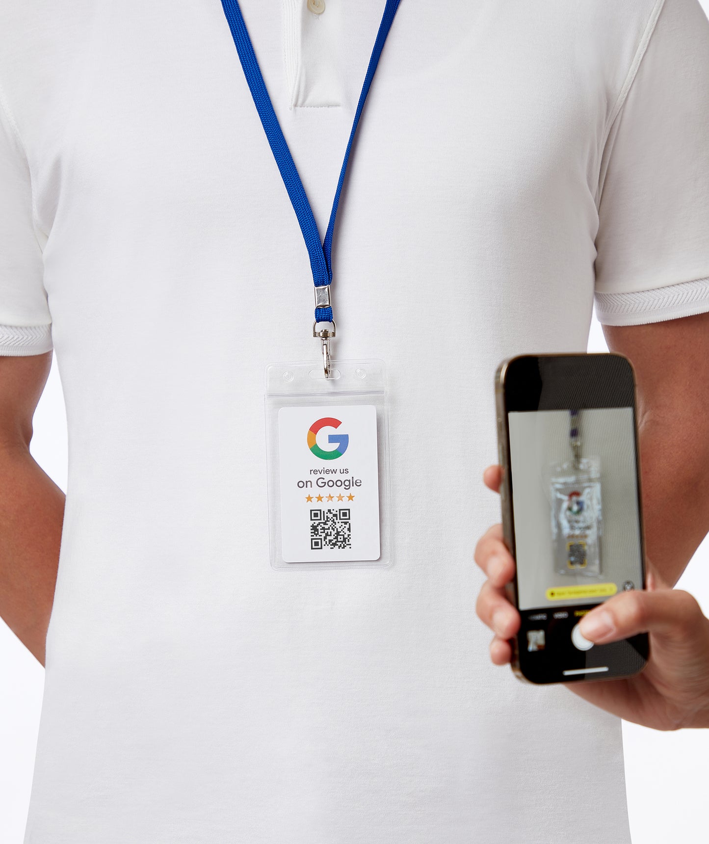 Google Review Tap Card - NFC and QR Code Card for Small Business, Get More Customer Reviews, Must Have for Office, Trade Shows & Vendor Booths